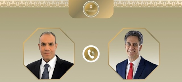 وزير الخارجية ونظيره البريطاني يبحثان تطورات القضية الفلسطينية